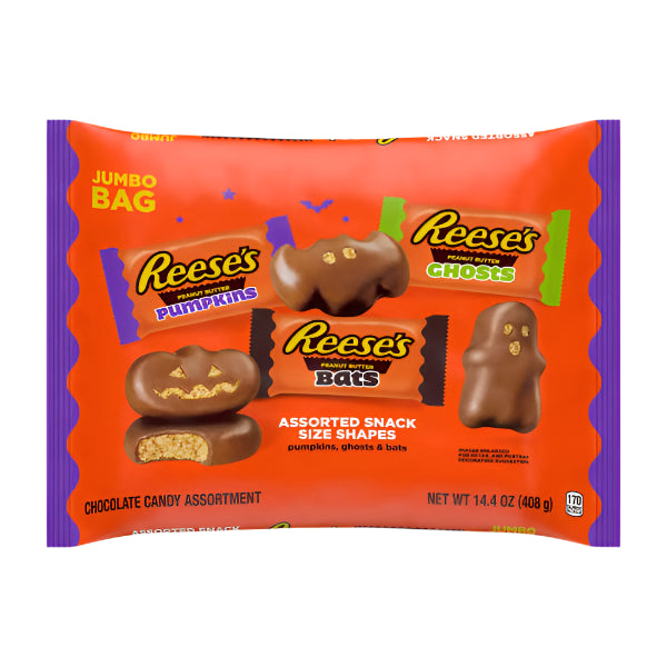 Reese's Assorted Peanut Butter Shapes Snack Size Jumbo Bag 408g