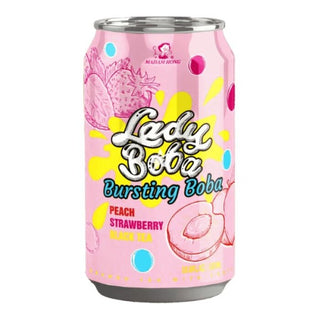 Lady Boba Bursting Boba Peach Strawberry 320ml