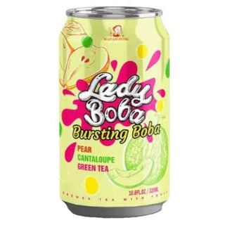 Lady Boba Bursting Boba Pear Cantaloupe Green Tea 320ml