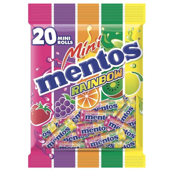 Mentos Mini Rolls Rainbow Pack of 20 | Sweet City - Chocolates | Sweets ...