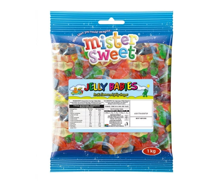 Mister Sweet Jelly Babies 1kg | Sweet City - Chocolates | Sweets ...