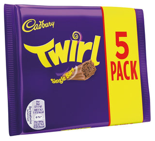 Cadbury Twirl Bars 5 Pack 107g