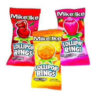 Mike & Ike Lollipop Rings (Random Flavour for 1 ring)